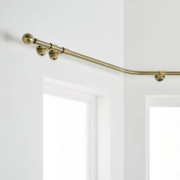 Ashton Metal Eyelet Bay Curtain Pole