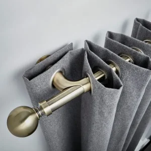 Room Darkening Extendable Metal Curtain Pole