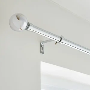 Globe Extendable Metal Eyelet Curtain Pole