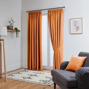 Orange Blackout Curtains