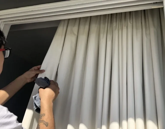 Blackout Curtain Installation