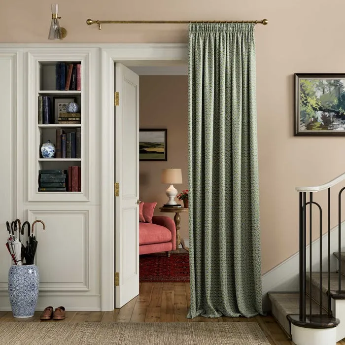 Green Living Room Curtain