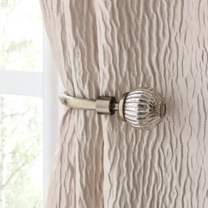 Mercury Glass Ball Curtain Holdbacks – Set of 2