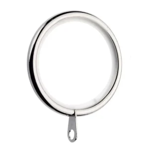 Nylon Lined Metal Curtain Rings – Pack of 6