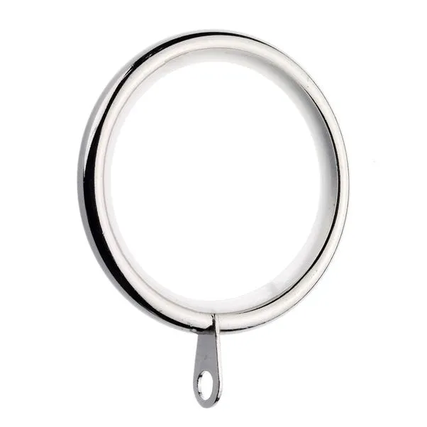 Nylon Lined Metal Curtain Rings – Pack of 6