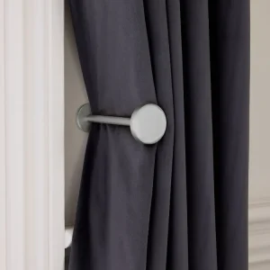 Sleek Metal Stud Curtain Holdbacks