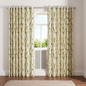 Linen Wild Iris Curtains