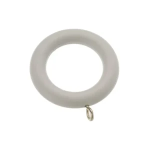Wood & Steel Curtain Rings – Pack of 6